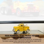 AJ110 1926 Pennzoil Tow Truck Yellow Metal Handmade 